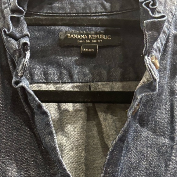 Banana Republic Dillon Long Sleeve Shirt Cotton Spandex - Picture 3 of 4